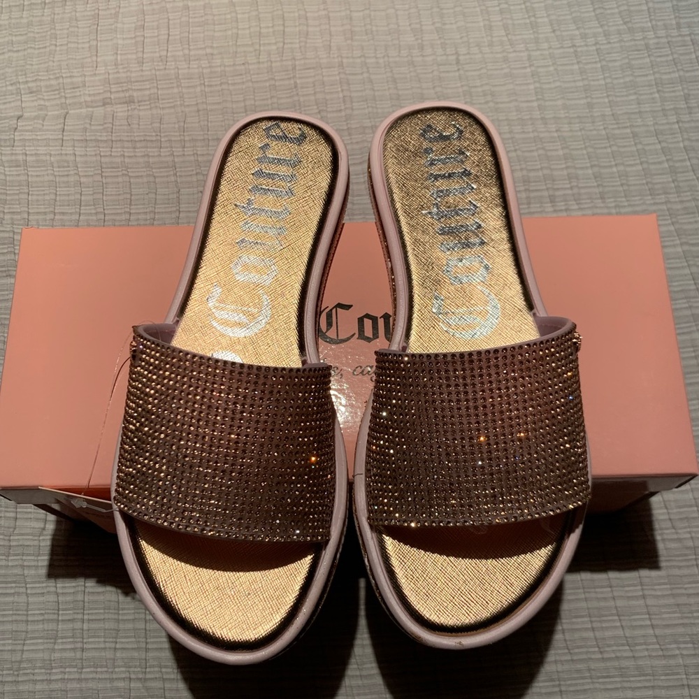 Juicy Couture Yippy sandals. Brand new in box!